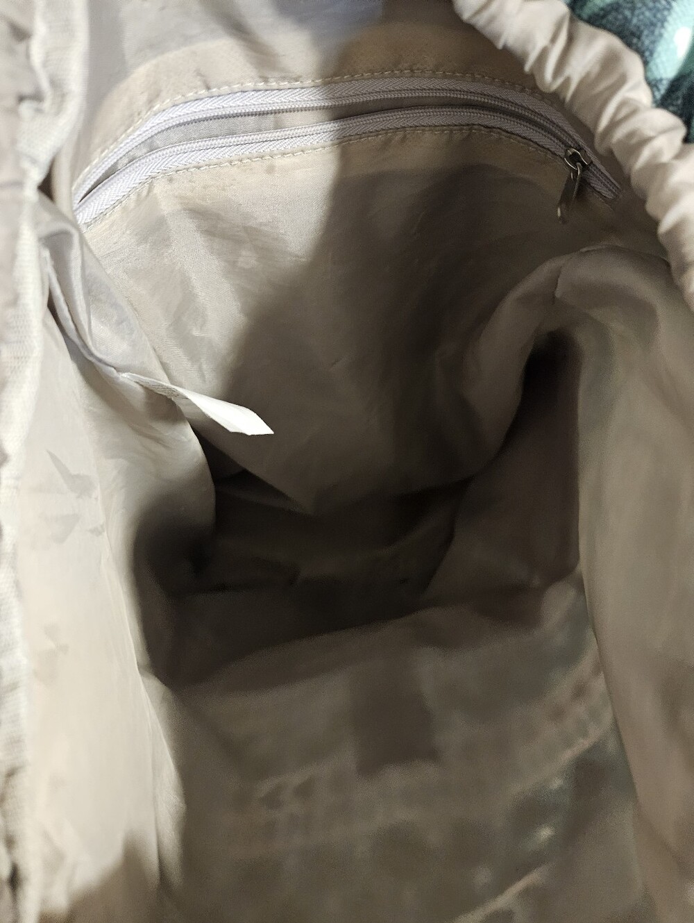 Mint Geometric Canvas Drawstring Backpack - Unbranded - Picture 4 of 8